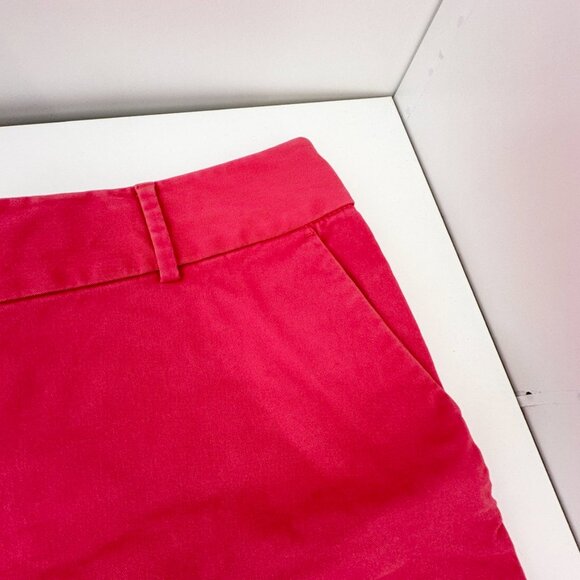 Loft Womens Shorts 18 Riviera Chino Solid Pink Preppy Casual Summer - Picture 4 of 13